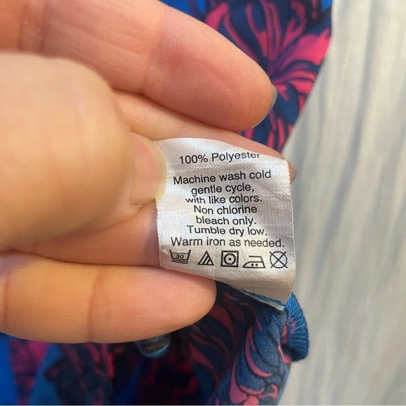 J. Crew Blue and Pink Floral Blouse - Picture 7 of 8